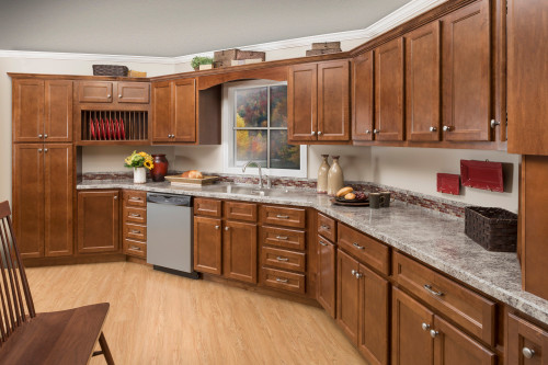 W4230 Wall Harmony Door Maple Wood Auburn Finish