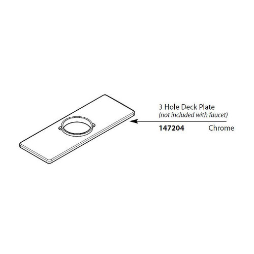 Escutcheon and Gasket Kit in Chrome