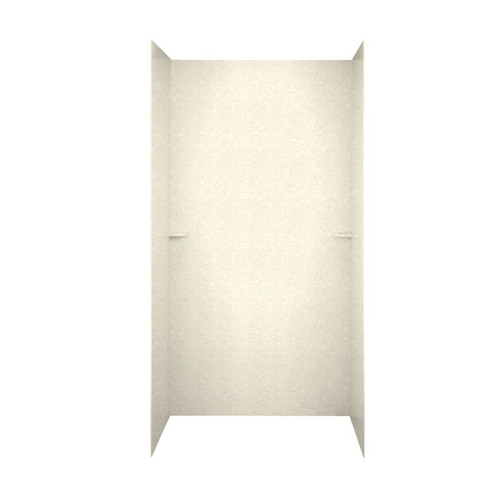 36-in D x 48-in W x 72-in H Solid Surface Shower Wall Surround in Pebble