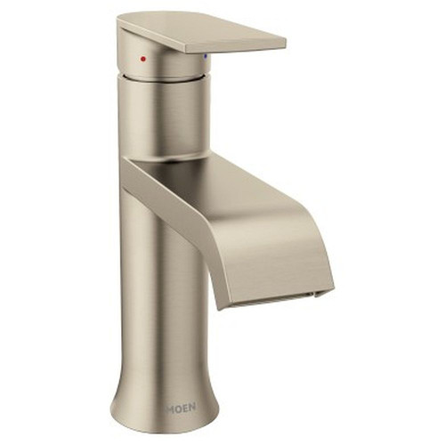 One-Handle High Arc Bathroom Faucet in Brushed Nickel
