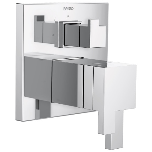 Tempassure Thermostatic Valve with Integrated 3-Function Diverter Trim in Chrome