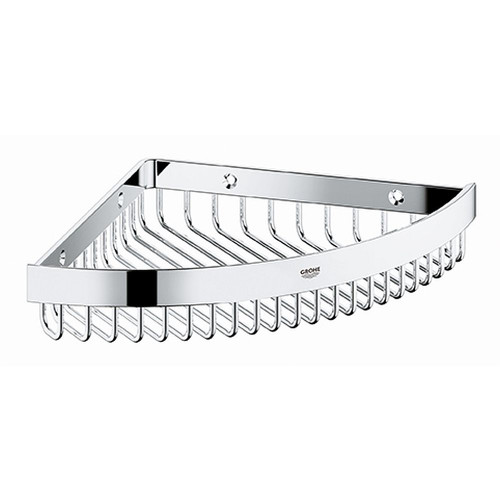 Grohe 40809000 Selection Cube Large Corner Basket in StarLight Chrome