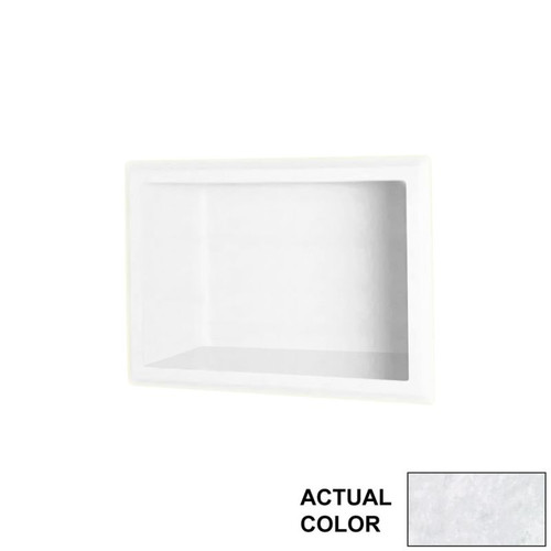 4.125-in D x 7.5-in W x 10.75-in H Solid Surface Soap Dish in Ice