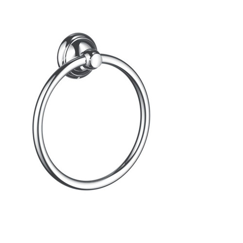 Hansgrohe 06095000 C Accessories Wall Mounted Towel Ring, In Chrome