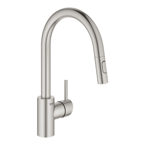 Grohe 32665DC3 Concetto Single-Handle Dual Spray Pull-Down Kitchen Faucet in Supersteel