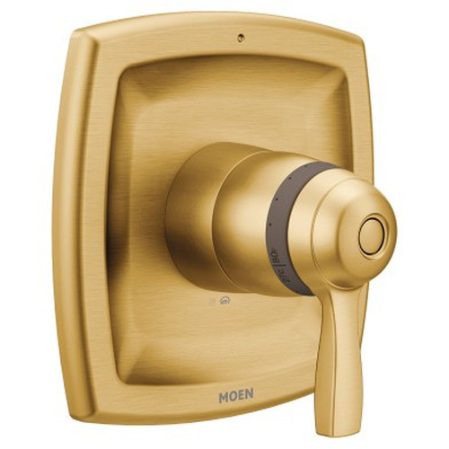Single Function Thermostatic Valve Trim in Brushed Gold