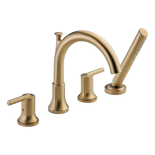 Delta T4759-CZ Trinsic Roman Tub Filler with Hand Shower in Champagne Bronze