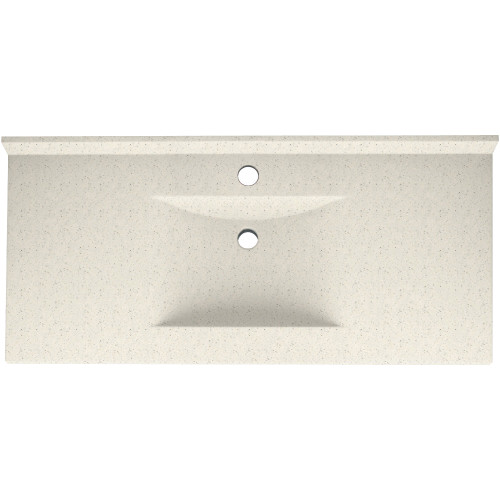 Composite 49-in x 22-in Integral Single Sink Bathroom Vanity Top in Tahiti Matrix