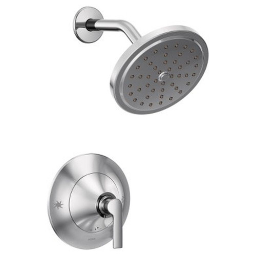 Single Handle Posi-Temp Pressure Balance Shower Trim Kit with Eco-Perfomance Showerhead in Chrome
