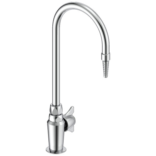 Delta W6601 6.00-in x 1.50-in x 15.00-in Single Handle Deck-Mount Water Faucet, Chrome