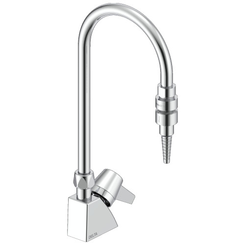 Delta W6600-9-C 6.00-in x 1.25-in x 15.00-in Single Handle Deck-Mount Water Faucet, Chrome