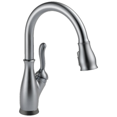 Delta 9178TL-AR-DST Leland 11.63-in x 10.75-in x 15.38-in Touch2O Kitchen Faucet with Touchless Technology, Arctic Stainless