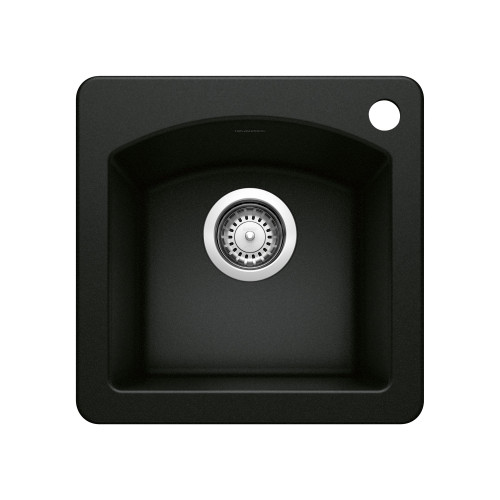 Blanco KA-442915 Diamond Bar Sink Dual Mount Sink Kit in Coal Black