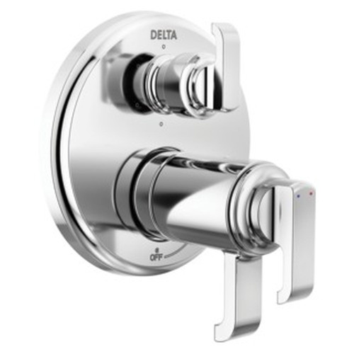 Delta T27T989-PR Tetra TempAssure 17T Series Integrated Diverter Trim with 6-Setting, Lumicoat Chrome