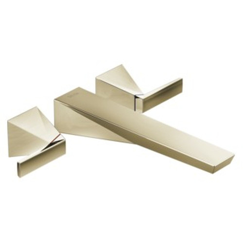 Delta T5743-PN-PR-WL Trillian Delta Trillian Wall Mount Tub Filler Trim, Lumicoat Polished Nickel