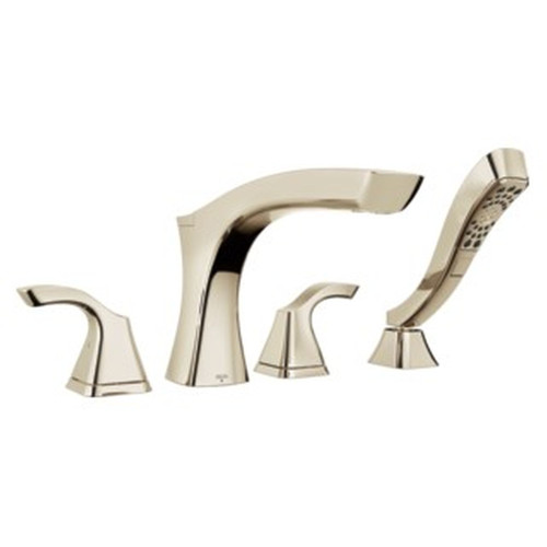 Delta T4752-PN Tesla Delta Tesla Roman Tub with Hand Shower Trim, Polished Nickel