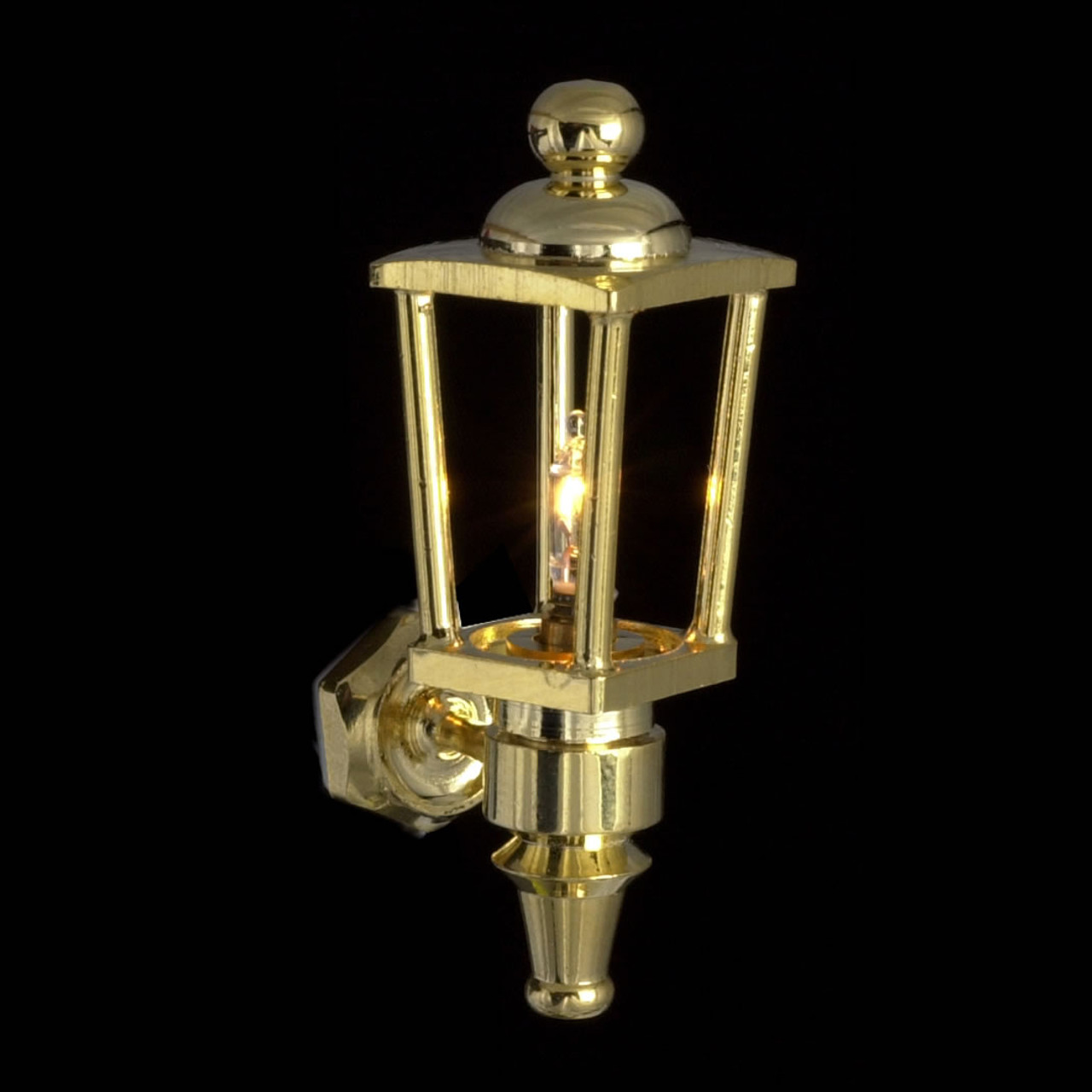 Houseworks LED Miniature Brass Carriage Wall Lamp Battery Operated – Real  Good Toys