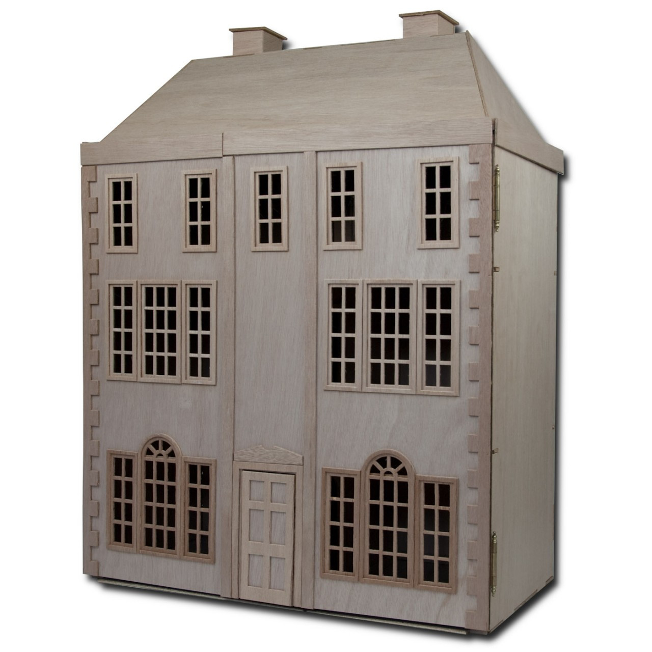 wooden open dollhouse