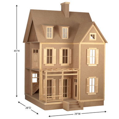 Spring Run Miniature Farmhouse Dollhouse Kit