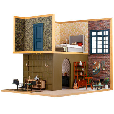 Loft Apartment Dollhouse Kit - Main Image