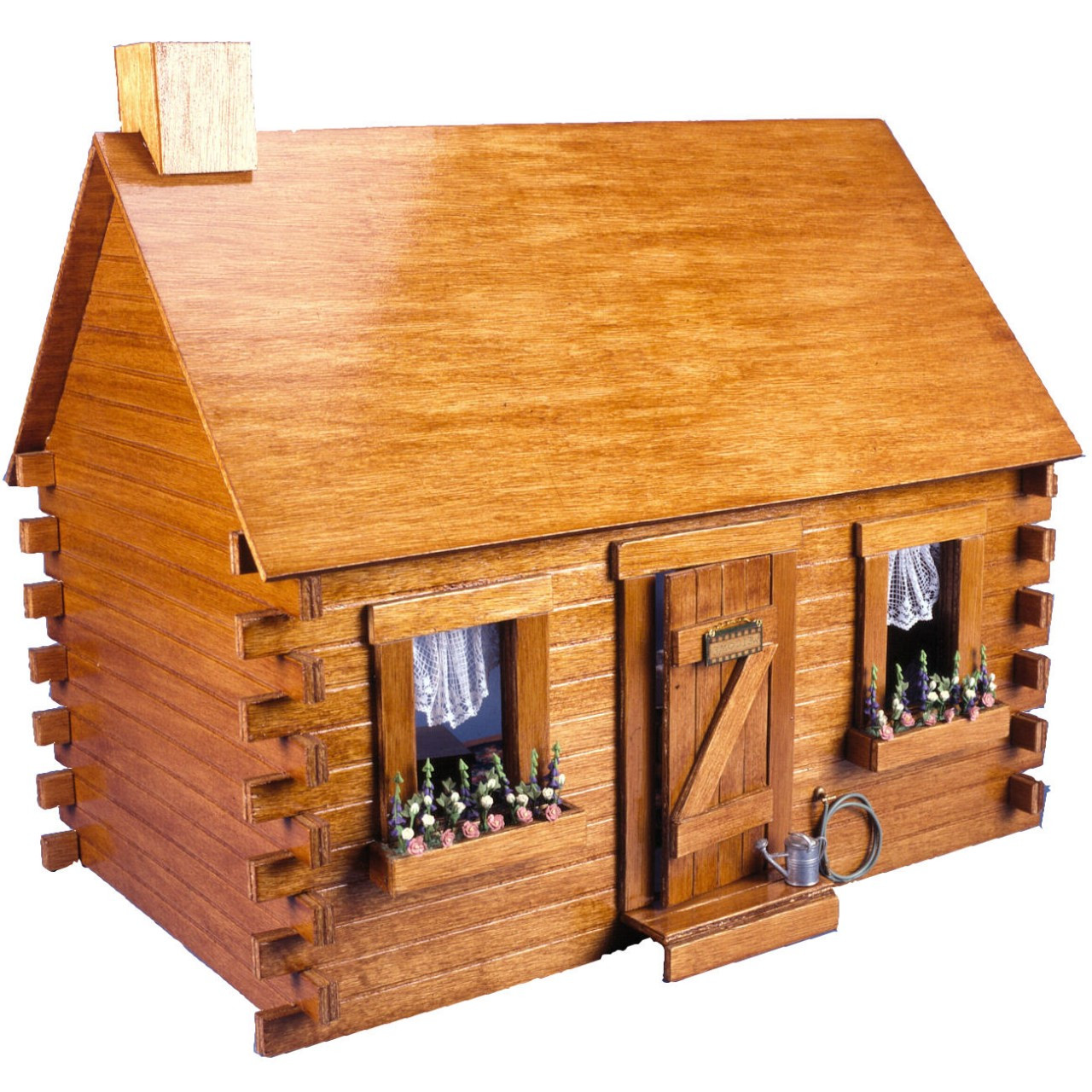 log cabin dollhouse kit