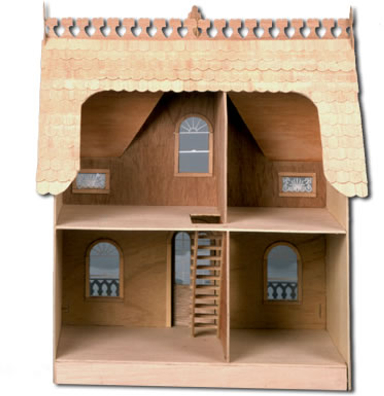 wood dollhouse kit