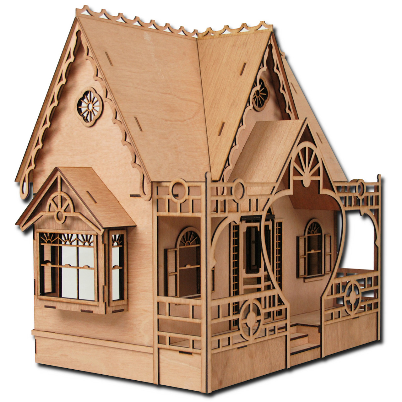 laser cut dollhouse