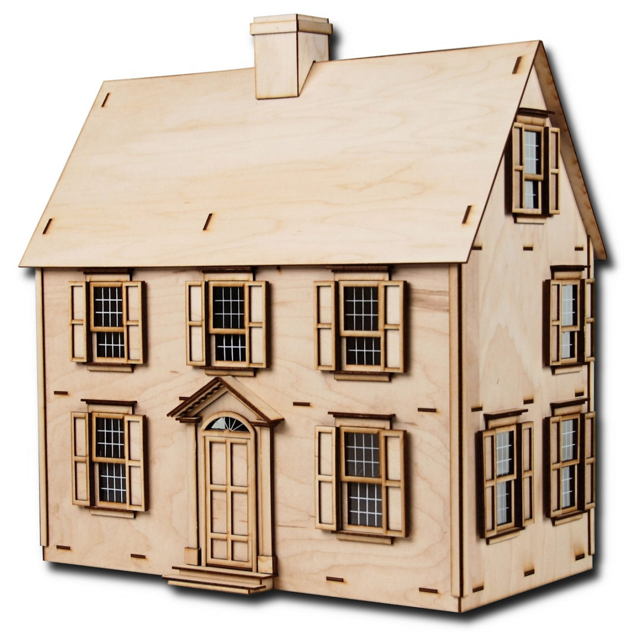 Laser Cut Half Scale Jefferson Dollhouse Kit