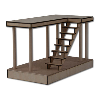 Dollhouse Boardwalk Stairs