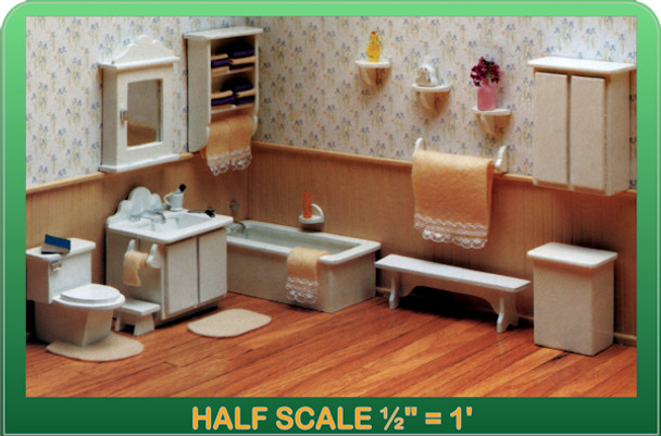 Half Scale Laser Cut Master Bathroom Furniture Kit