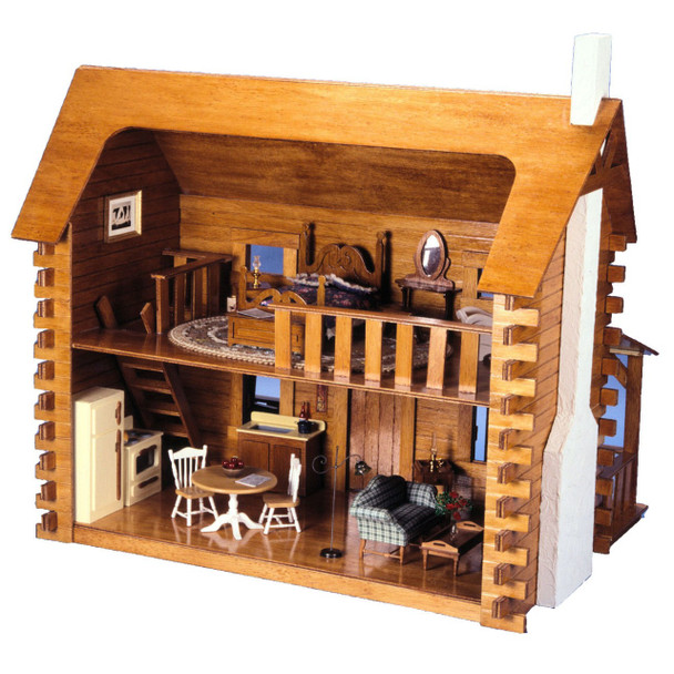 The Creekside Cabin Dollhouse Kit