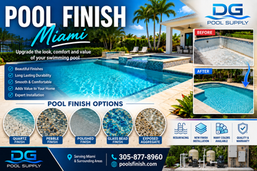 Pool Finish Miami | Quartz, Pebble & Polished Pool Finishes