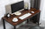 Desk 47.2" for Home Office, Sturdy Writing Desk Study Table Gaming Table (Brown, Stripe) RT