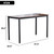 Desk 47.2" for Home Office, Sturdy Writing Desk Study Table Gaming Table (Brown, Stripe) RT