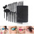32 professional makeup brush set, facial eye shadow eyeliner foundation blush lip powder liquid cream blending brush (black)