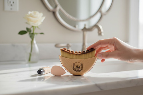 Joli Visage Lymphatic Drainage Brush & Brush Soap Cleaner