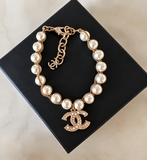 Chanel Inspired Pearl Bracelet