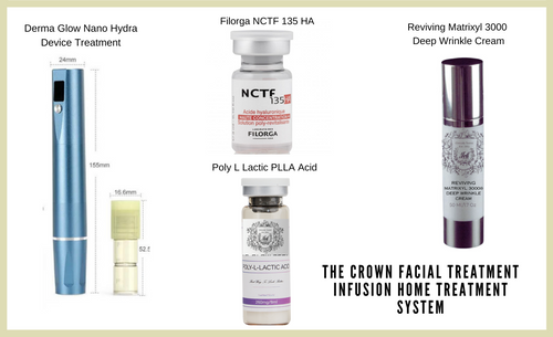 The Crown Home Facial System Infusion Filorga NCTF 135 HA, Derma Glow Device