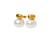 Gold Pearl Drop Earrings
