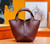 Brown Hermès Inspired Picotin Large Handbag