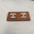 Brilliant Diamond Cut CC Gold Earrings