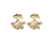 Gingko Biloba Gold Plated Drop Earrings