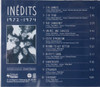 Dionysos - Inedits 1972-1974   put out by band 250 pressed