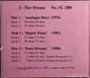 Tangerine Dream - 3 Tier Dream 3 cds live  1 copy out of print 300 pressed in 1993