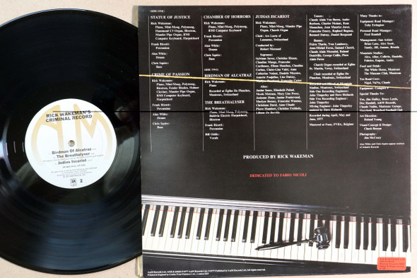 Rick Wakeman - Rick Wakeman's Criminal Record original UK A&M