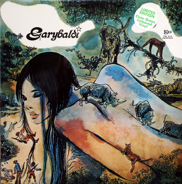 Garybaldi -Nuda  lp reissue 180 gram vinyl triple gatefold cover clear green vinyl