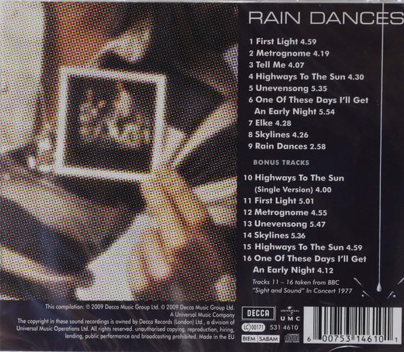 Camel - Raindances (7 bonus tracks) remastered