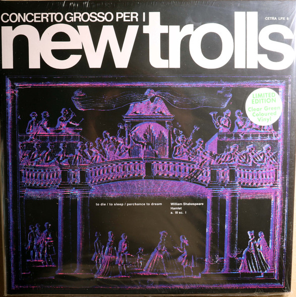New Trolls - Concerto Grosso 1  lp reissue 180 gram clear green vinyl