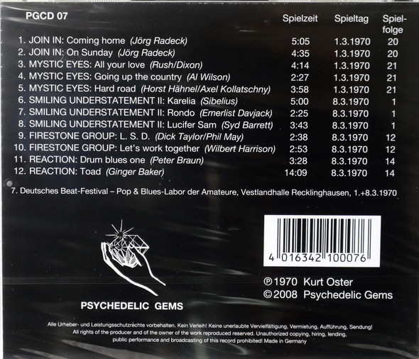 Various-Psychedelic Gems 7 - From the Recklinghause festival 1970 Join In, Mystic Eyes, Smiling Understatement, Firestone Group and Reaction