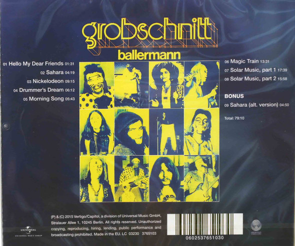 Grobschnitt - Ballerman German version remastered 1 bonus track